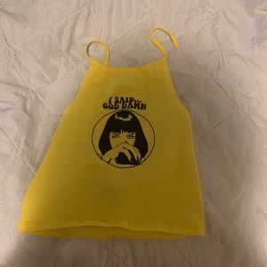 Yellow Dolls Kill halter top